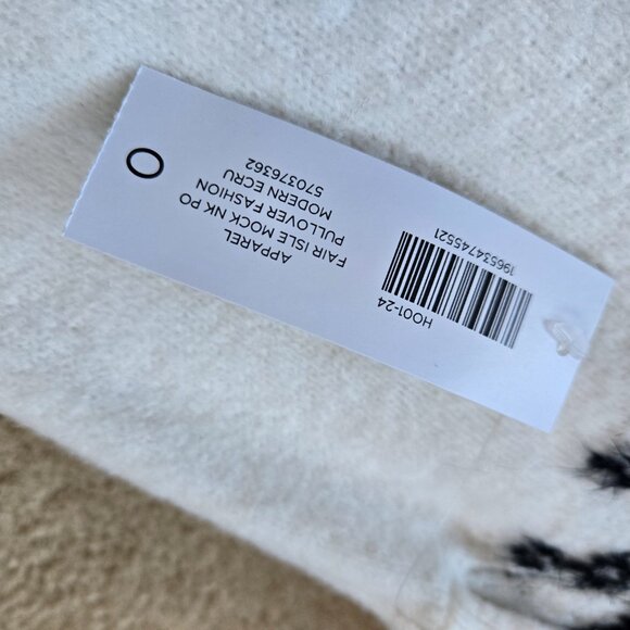 NWT Chico's Tinsel Sparkle Fair Isle Sweater - Picture 7 of 10